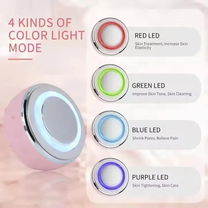 Brosse Nettoyante Sonique LED-Démaquillage & Éclat