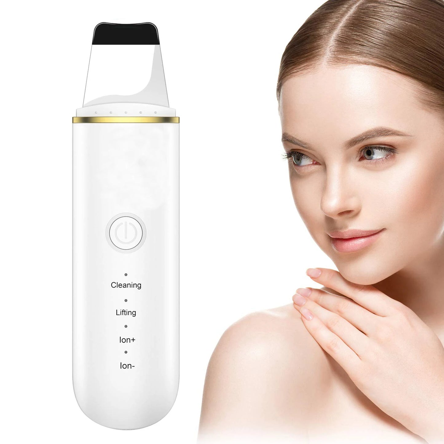 Spatule Ultrasonique Visage-Nettoyage, Lifting & Ions